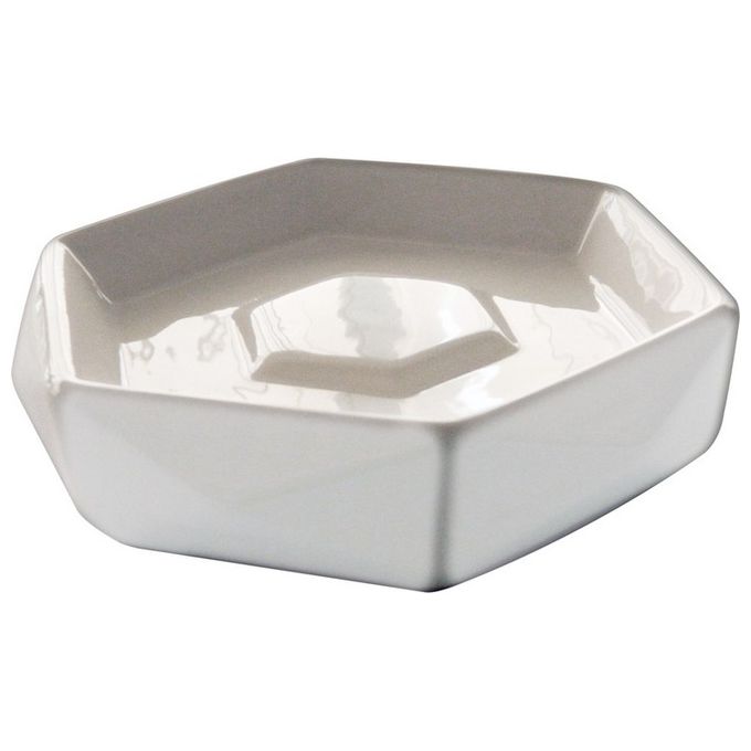 Porta Sapone In Ceramica Karima - Bianco, Design Elegante Per Bagno - Foto 12