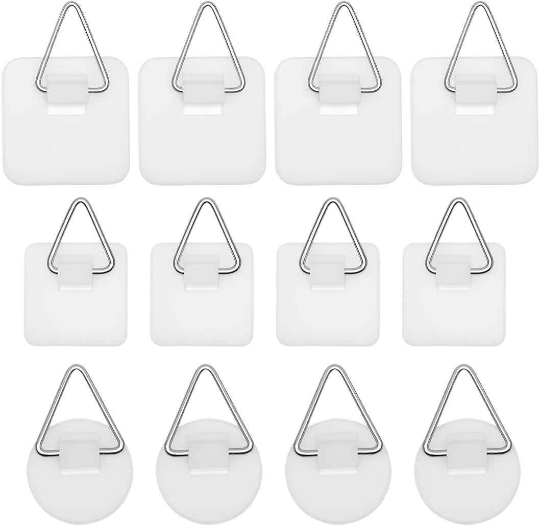 Paquete de 12 ganchos adhesivos de Ganchos adhesivos