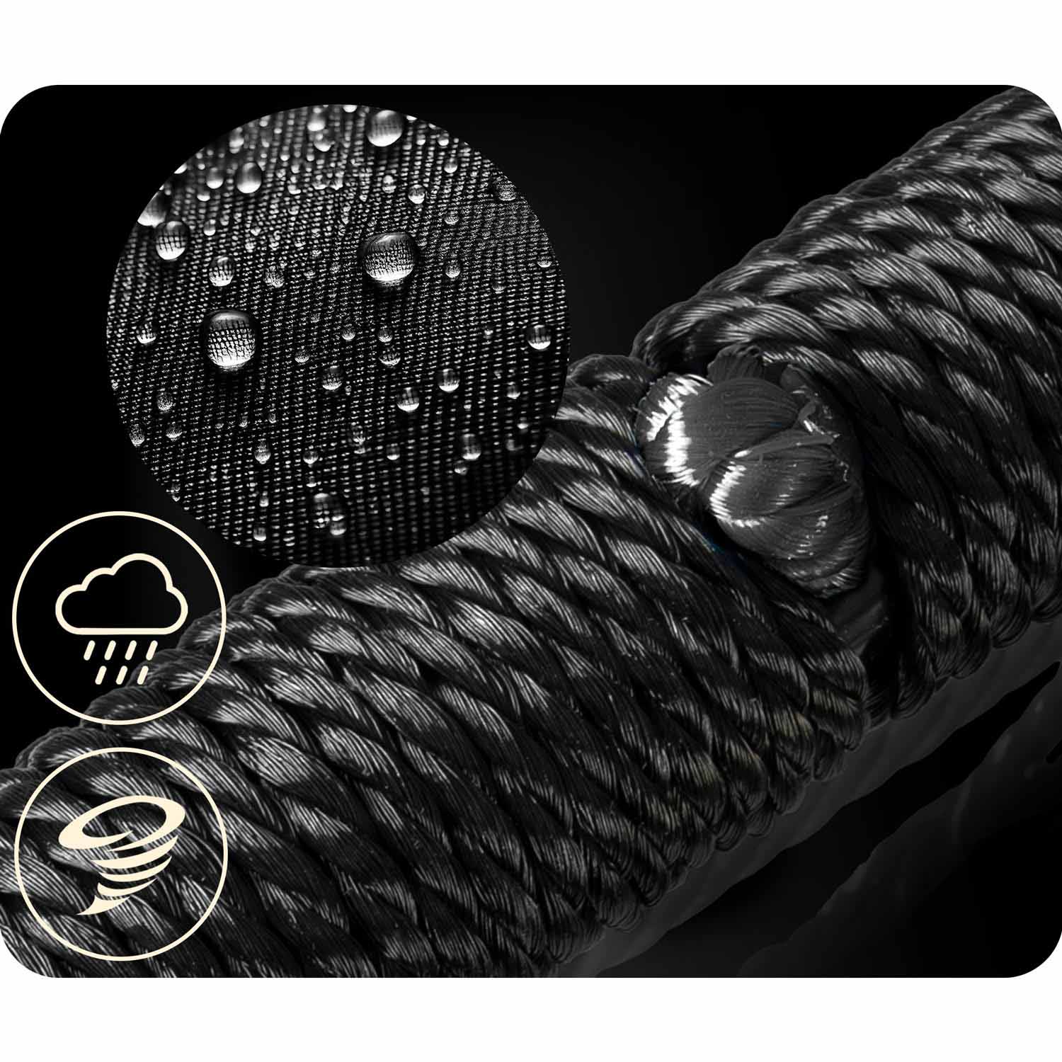 Huśtawka ogrodowa Neo-sport NS-104 mocna bocianie gniazdo fotel wiszący 100 cm XXL - 7
