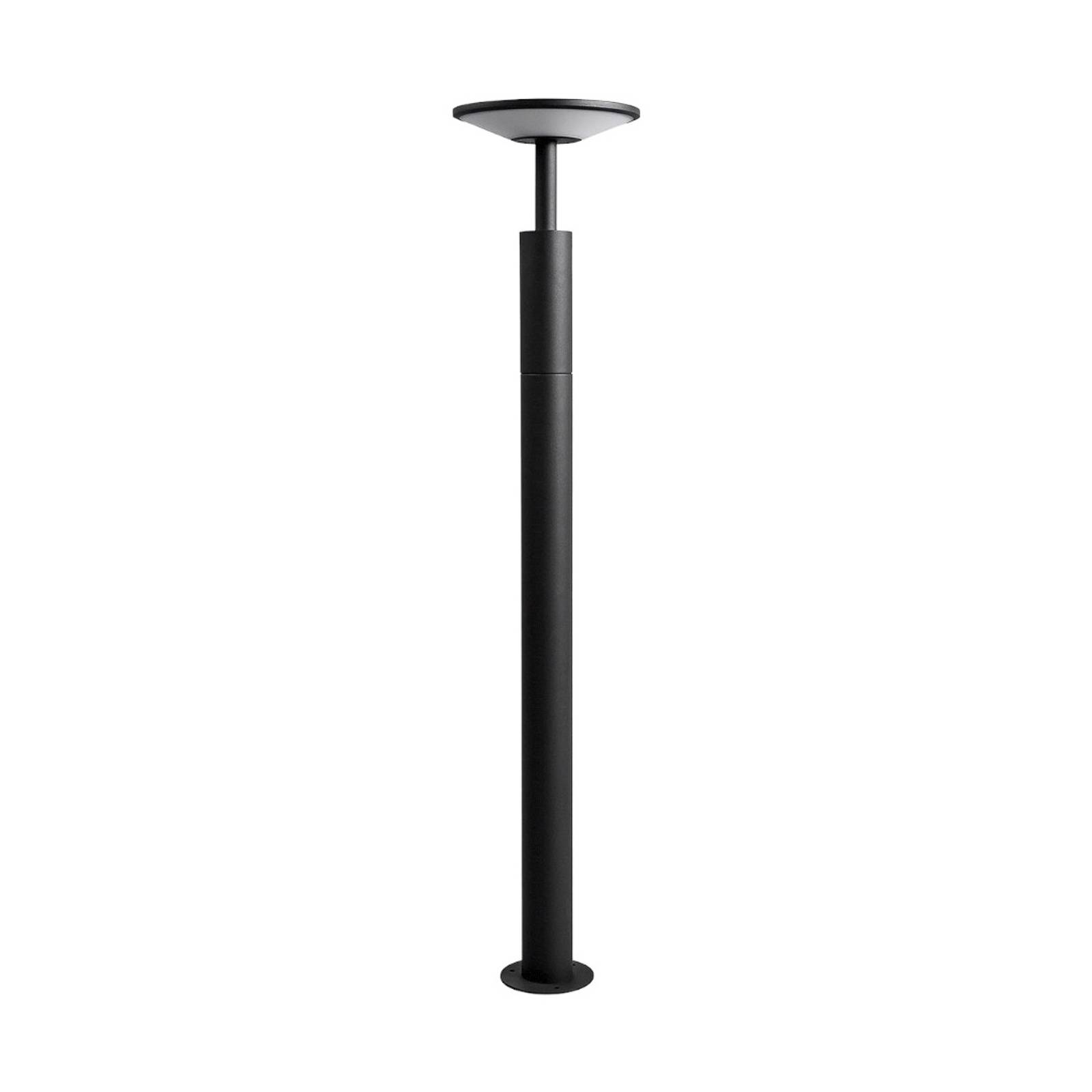 Lucande, bolardo luminoso led fenia, 100 cm, antracita, ip65, iluminación de senderos, baliza, iluminación de senderos, farola
