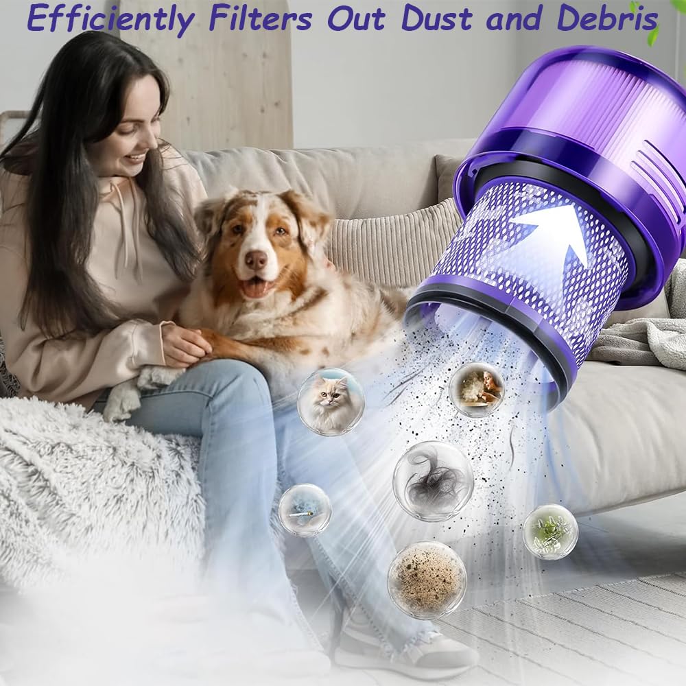 2 filtres de remplacement V11 pour Dyson V15 Detect, V11 Animal, V11 ...