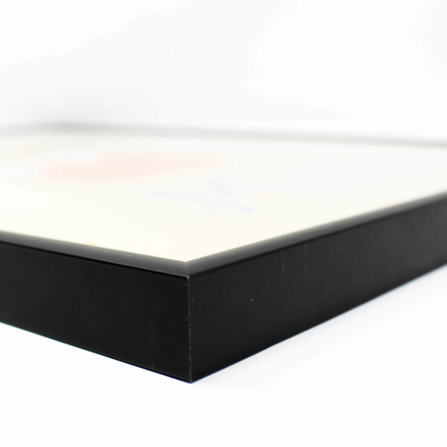 Cadre format A3 - 29,7x42 cm en aluminium - Noir mat - Vitre en verre - 3