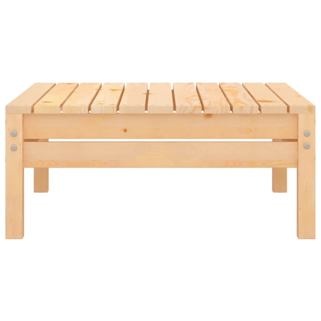 Salon bas de jardin en Bois Marron 7 personnes - 8