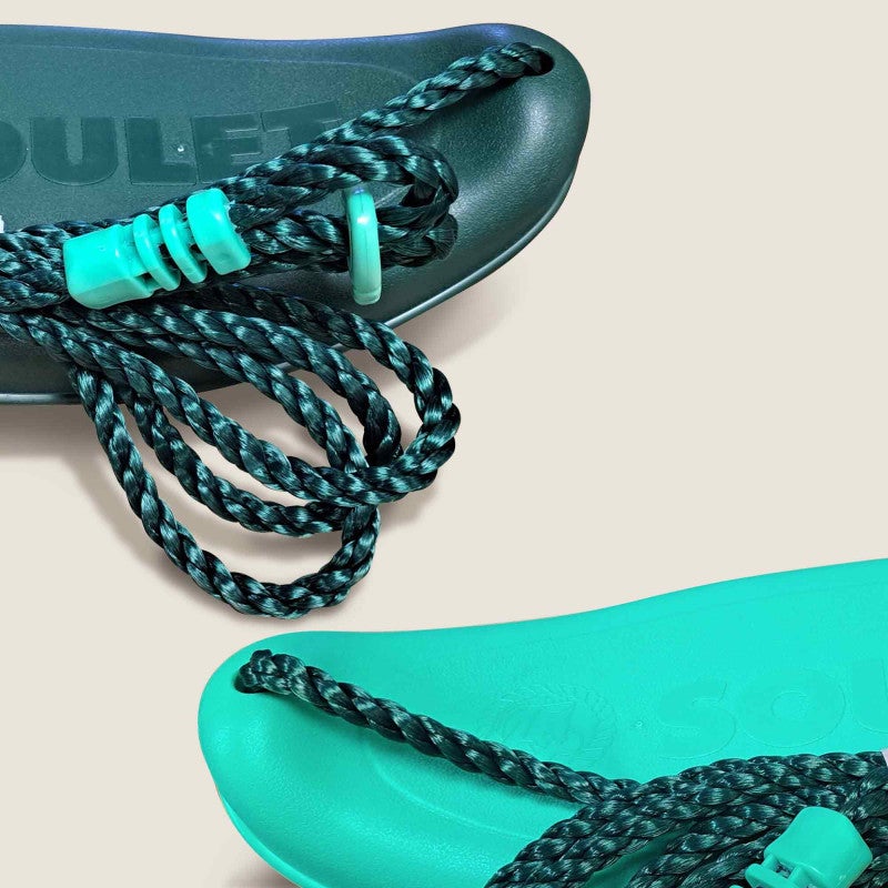 Portique en bois rond 4 agrès avec corde et échelle ERNEST - 6