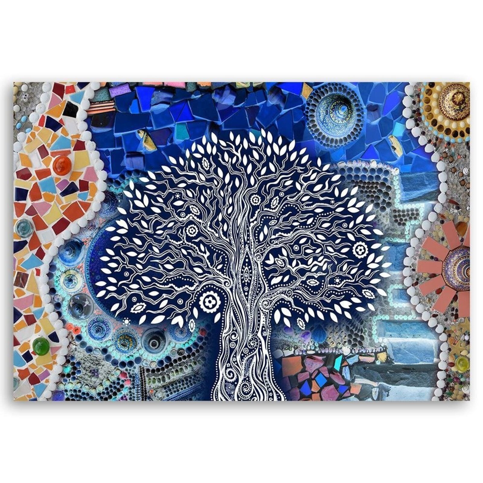 Tableau bois arbre de vie - 120 x 80 cm - 2