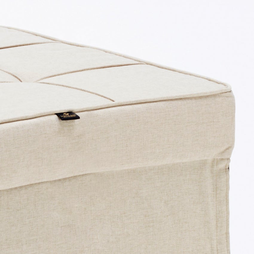 Pouf poltrona letto pieghevole in tessuto Sweet Relax - Beige - 8