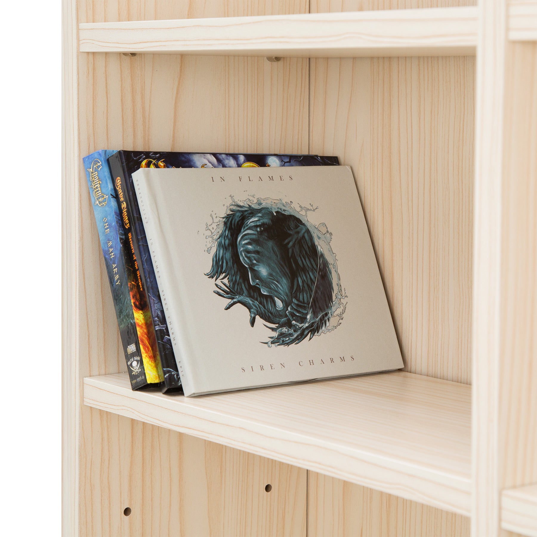 Estante para DVDs e CDs em MDF com 27 prateleiras removíveis e ajustáveis ​​em altura, 180x102x23,5 cm, madeira TECTAKE - 3