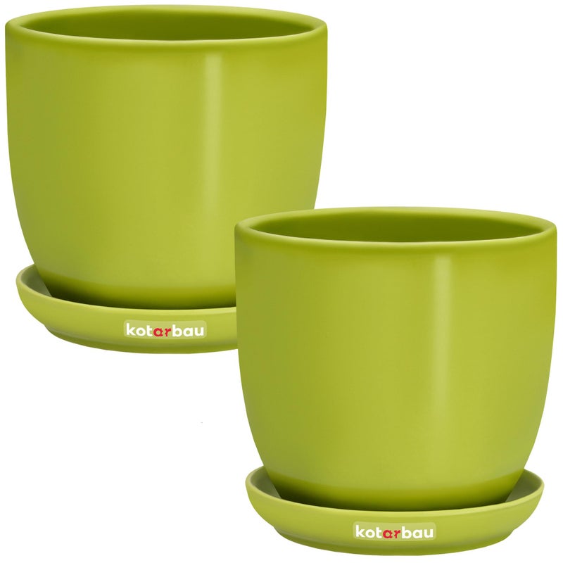 Doniczka 13 osłonka donica ceramiczna podstawka 2x - KOTARBAU