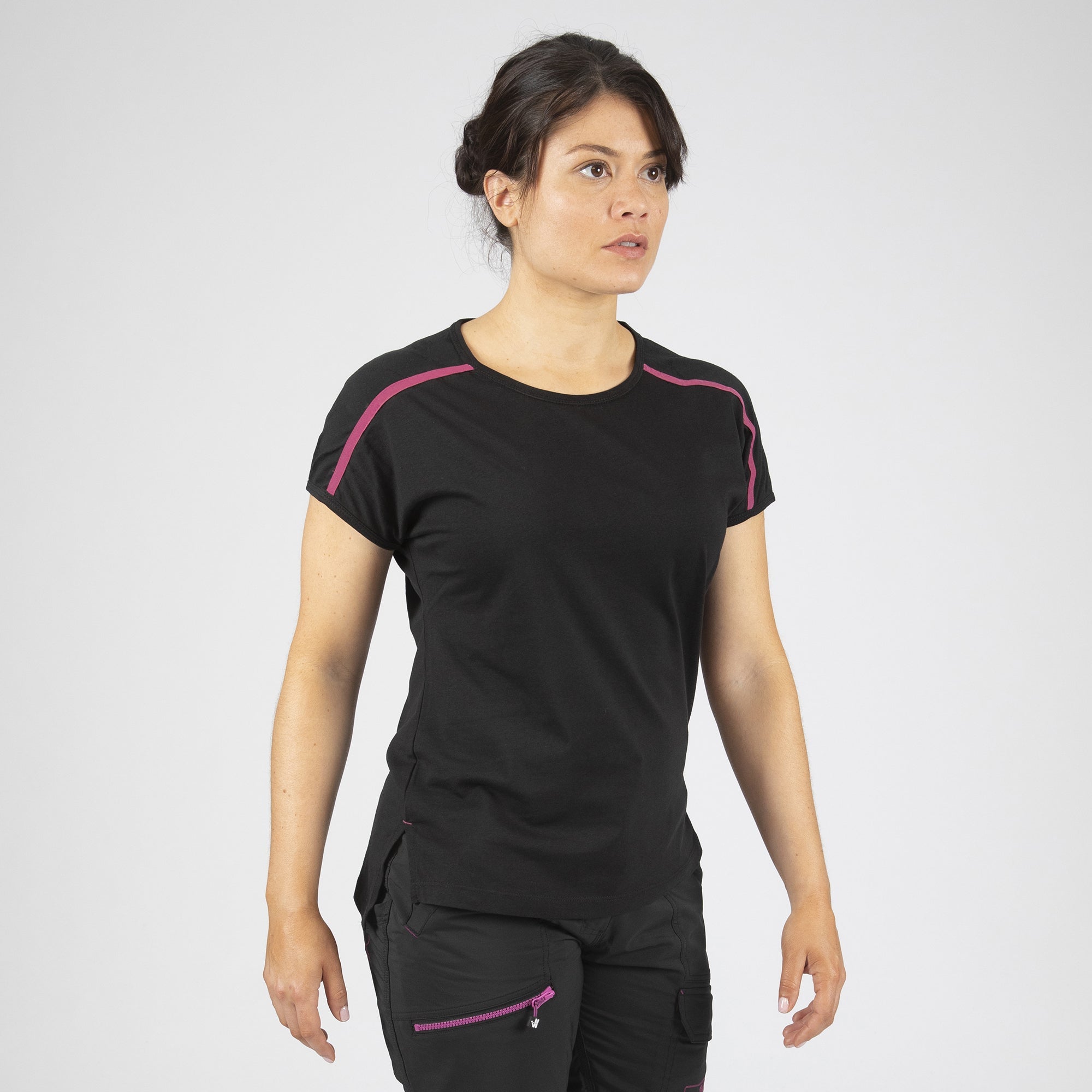 MIA MAGLIETTA MANICA CORTA 1268 Nero Fucsia Leroy Merlin - Main Image