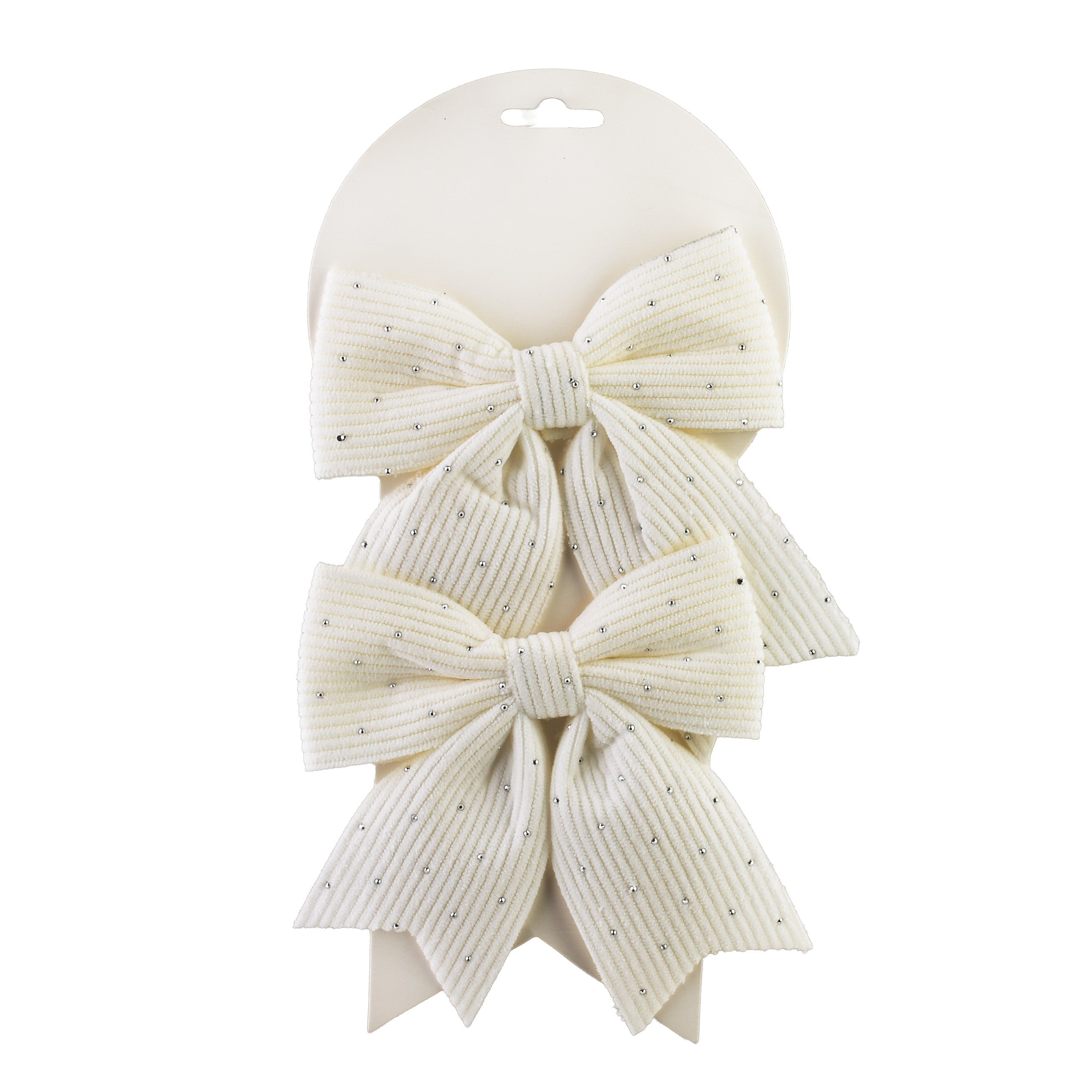 Santa lila komplet 2 kokard 13,5x14,5cmx 1cm cyrkonie