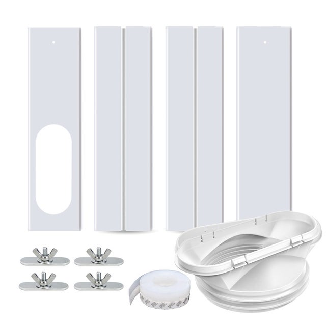 Joint d'étanchéité pour climatiseur portable - Kit de fenêtre ajustable - Tuyau d'évacuation d'air portable - Joints de fenêtre