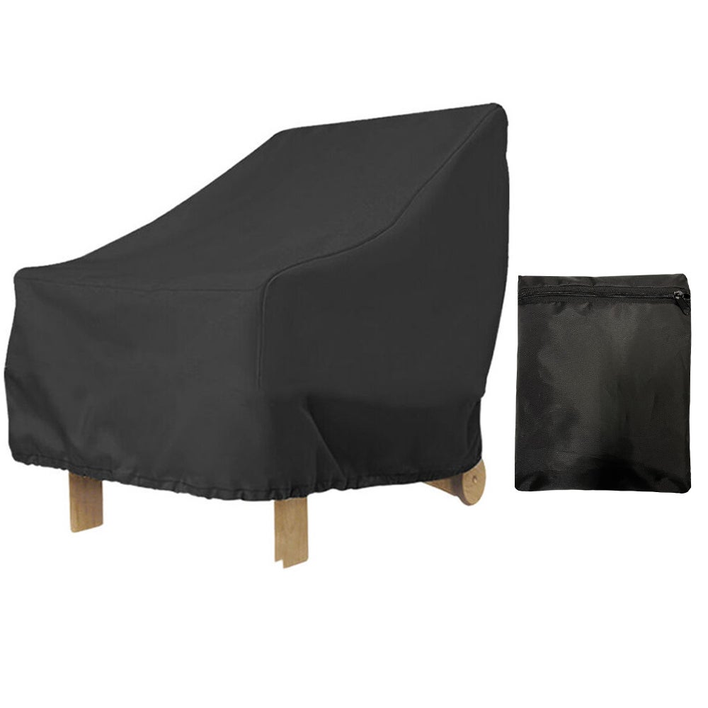 2 wodoodporne i wiatroszczelne pokrowce na leżaki ogrodowe (70 x 79 x 102 cm)