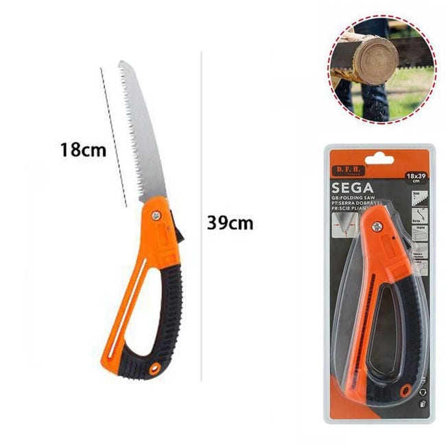 Sega Da Potatura Pieghevole 180mm - Lama Acciaio Inox Per Giardino E Campeggio - Foto 9