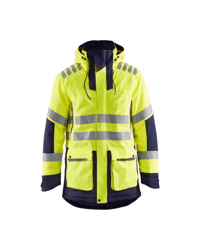 Parka de travail haute visibilité Evolution 4469 - Jaune fluo/Marine XXL