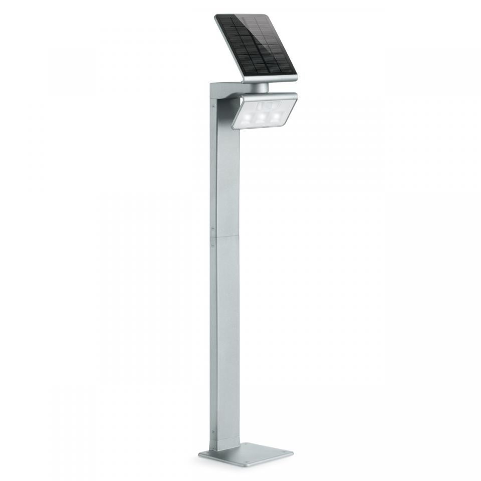 Columna solar de exterior con detector steinel xsolar gl-s plata 3000 k
