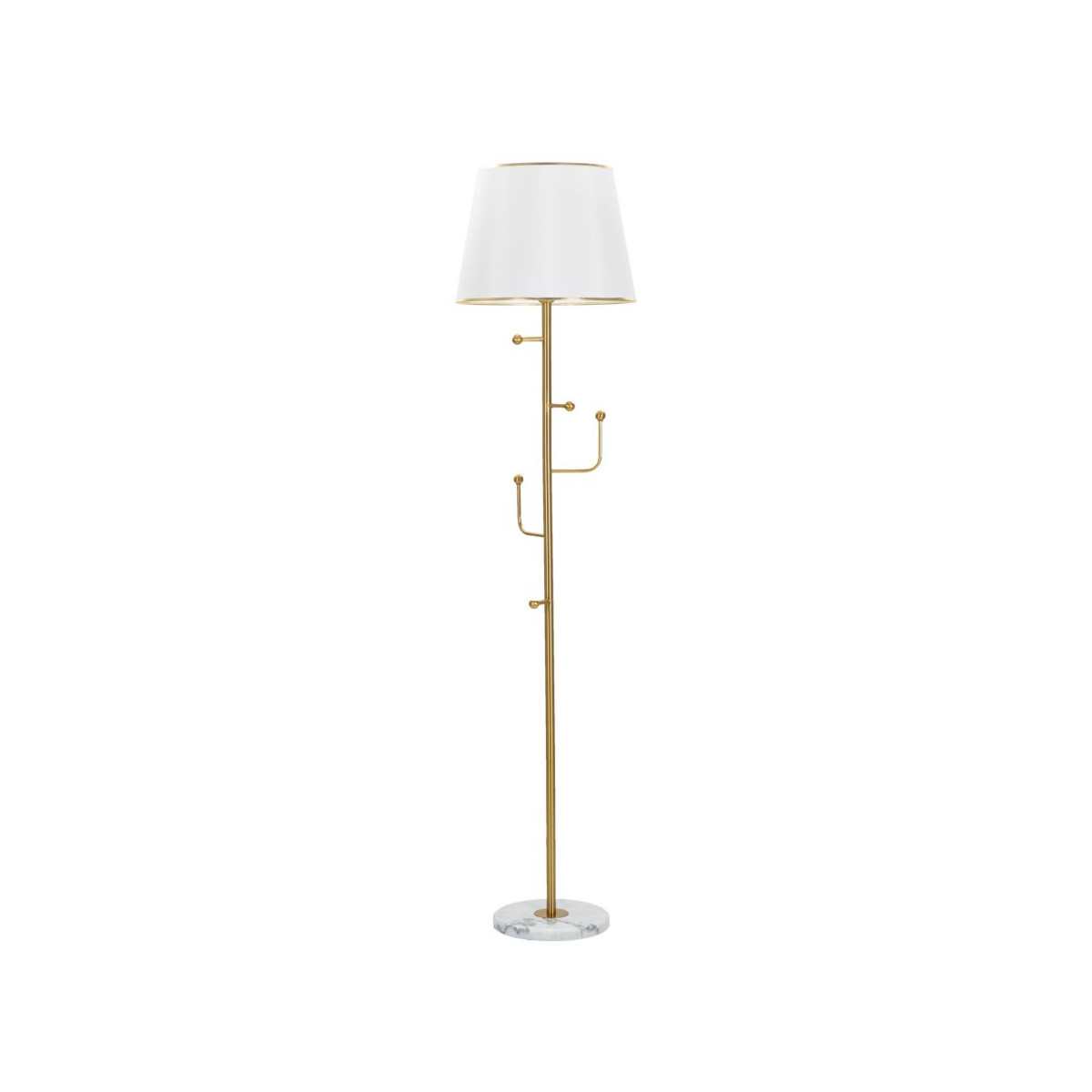 Lampa Podłogowa Sihanouk, Metal, Złoto, Seven Design