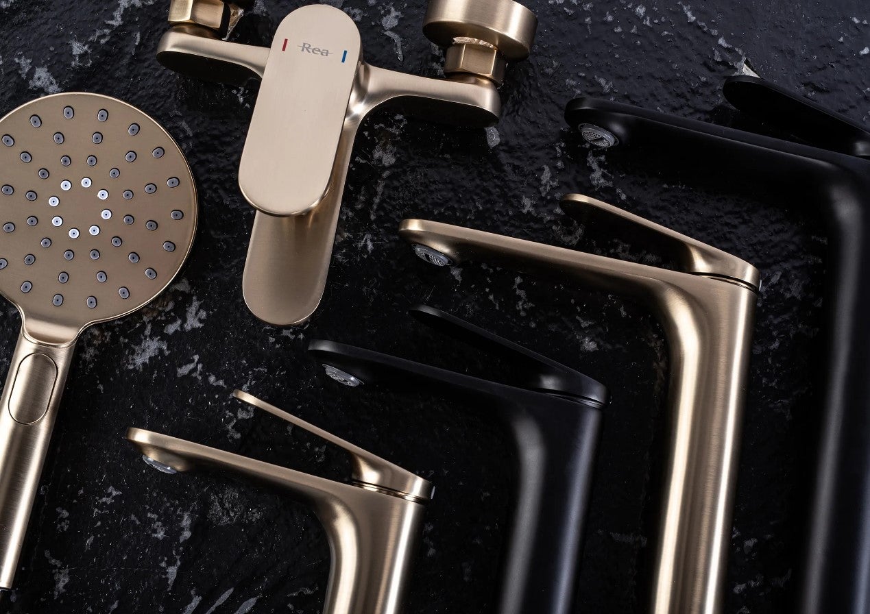 Robinet de baignoire REA Marco Brush Gold - 8