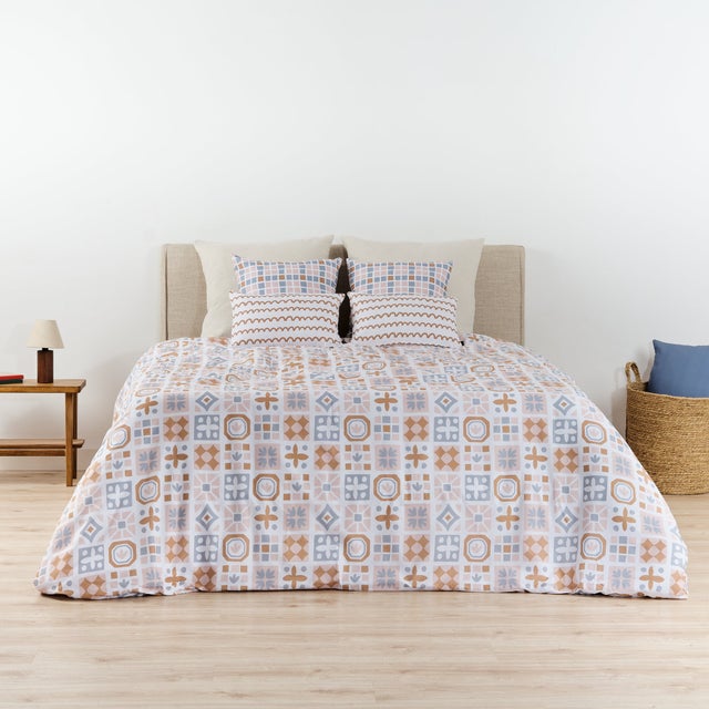 Housse de couette 100 % coton avec boutons Tilburg - 240x220 cm
