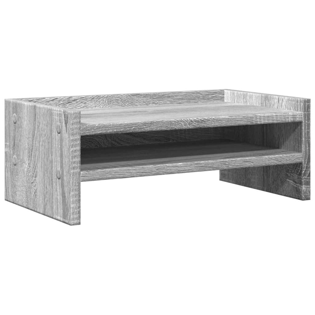 Podstawa pod monitor z płyty wiórowej Sonoma szara 42x24x16 cm