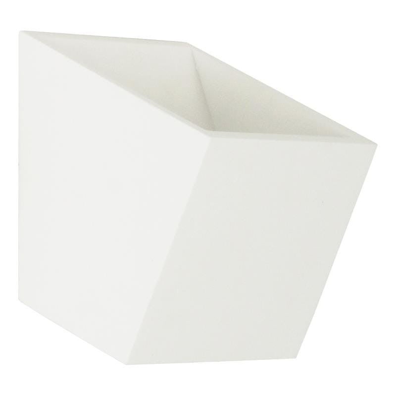 Kinkiet ścienny Tim Bia biały 1xG9x40W wym: 12 x 12 x 12 cm ceramika / gips IP20 Lampex