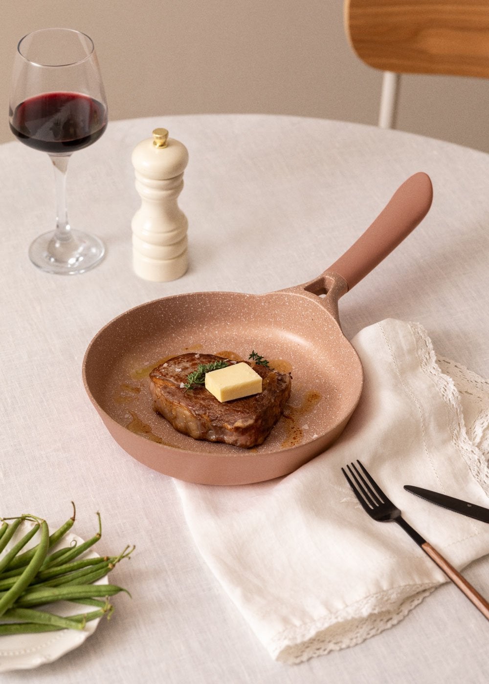 CREATE - PAN STUDIO - Patelnia z odlewu aluminiowego z powłoką ceramiczną - Moka