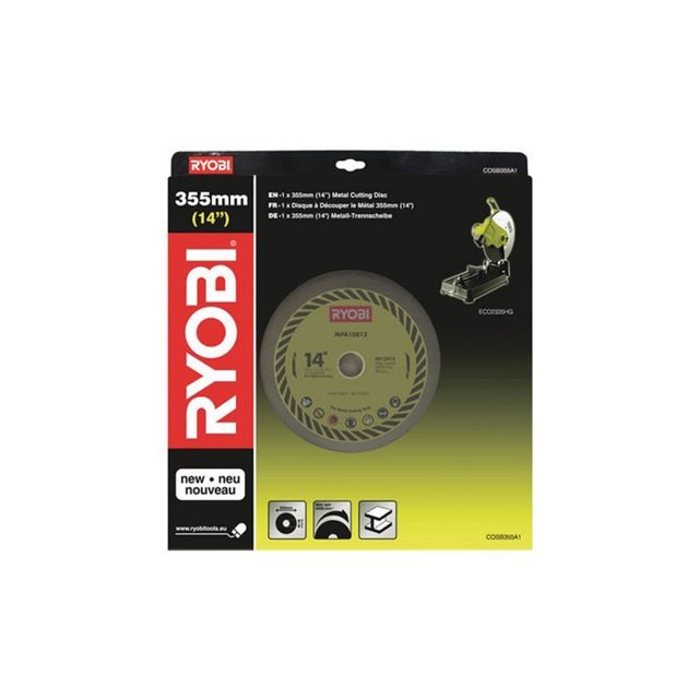 Disque universel à tronçonner le métal RYOBI 355mm COSB355A1
