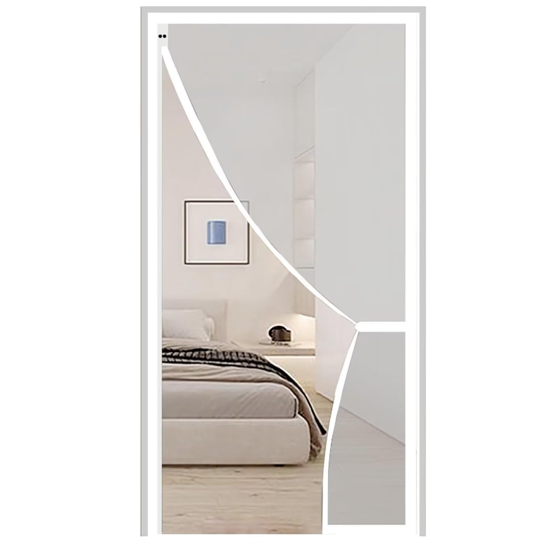 Zasłona drzwiowa antyinsektowa z magnesami, magnetyczna zasłona drzwiowa antykomarowa, biała, 90 cm x 210 cm