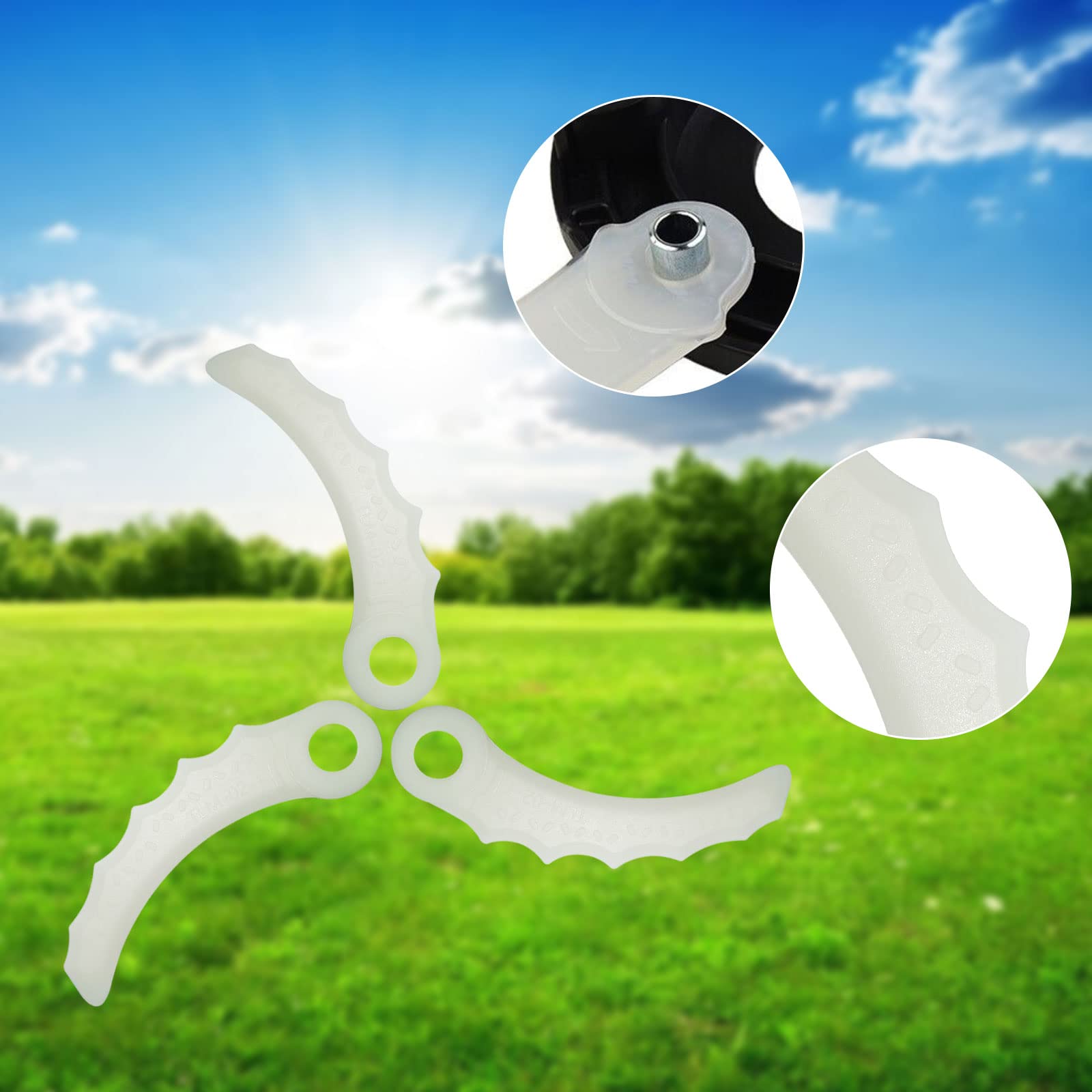 Lame Plastiche Per Decespugliatore - 12 Pezzi, Compatibili Con Makita, Diametro 255 Mm - Foto 5