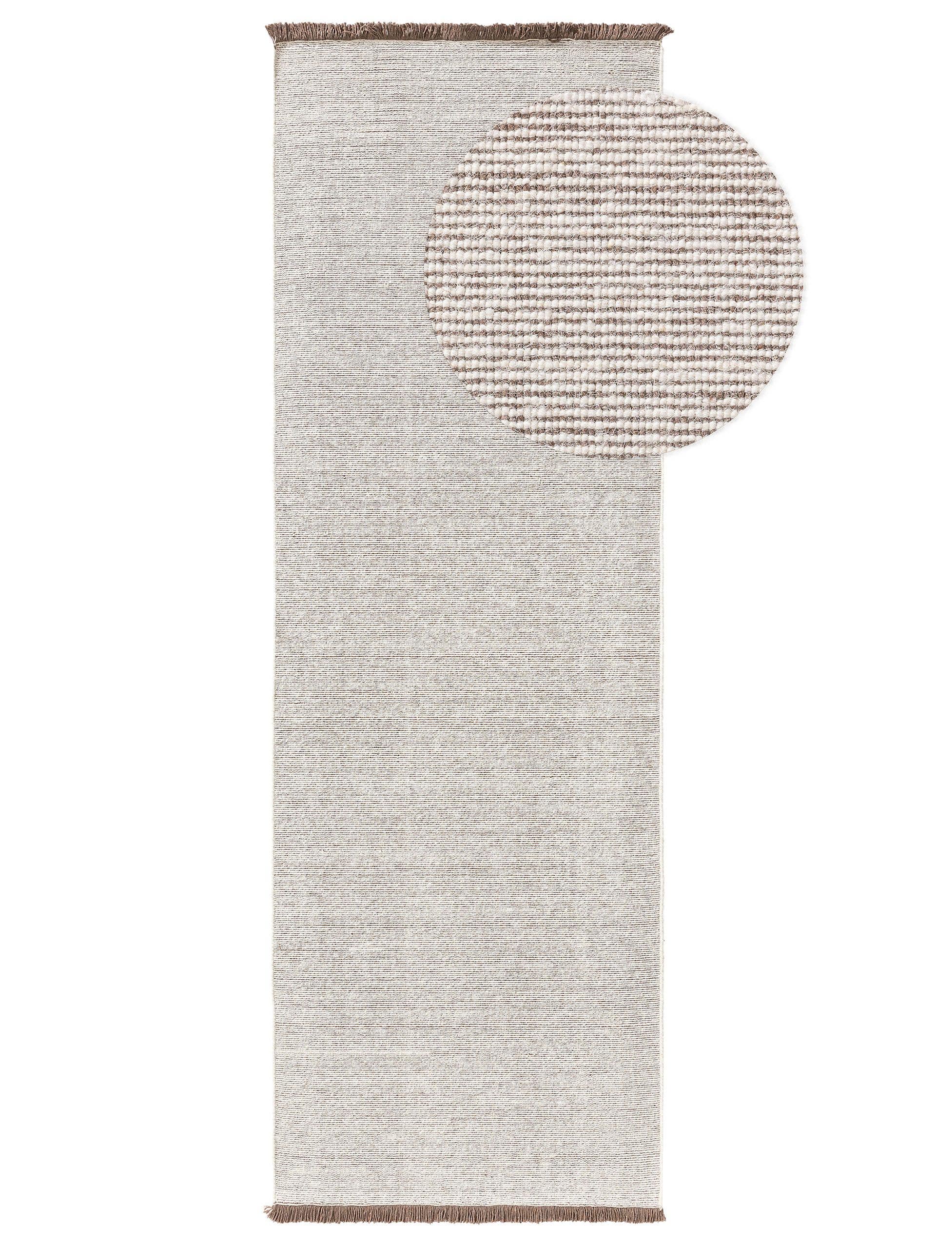 Alfombra Corredor Venus Marrón | Ancho 80 Cm | Antiestática Y Aislante Térmico | Polypropileno | Turquía