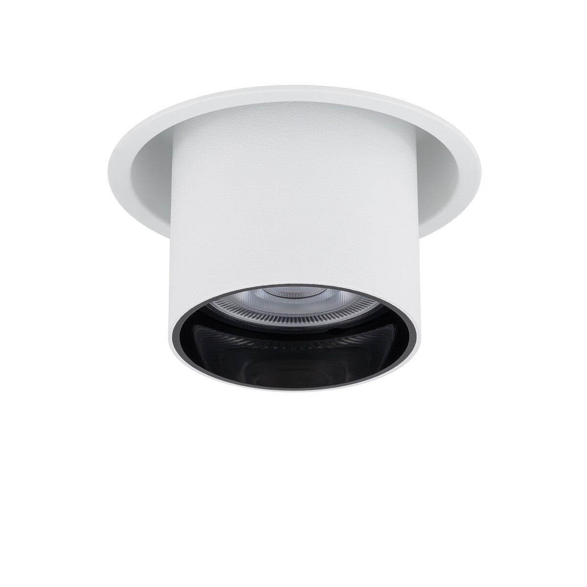 Oprawa sufitowa wpuszczana podtynkowa Mono Slide biało-czarna 1xGU10x10W okrągła IP20 wym: 12,5 x 7,3 x 10 cm metal Nowodvorski Lighting