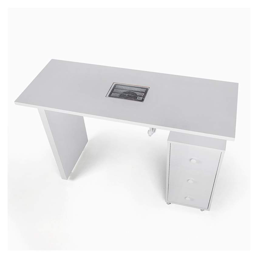 Tavolo estetista manicure unghie ventola aspiratrice cassettiera ruote Rodart - 4