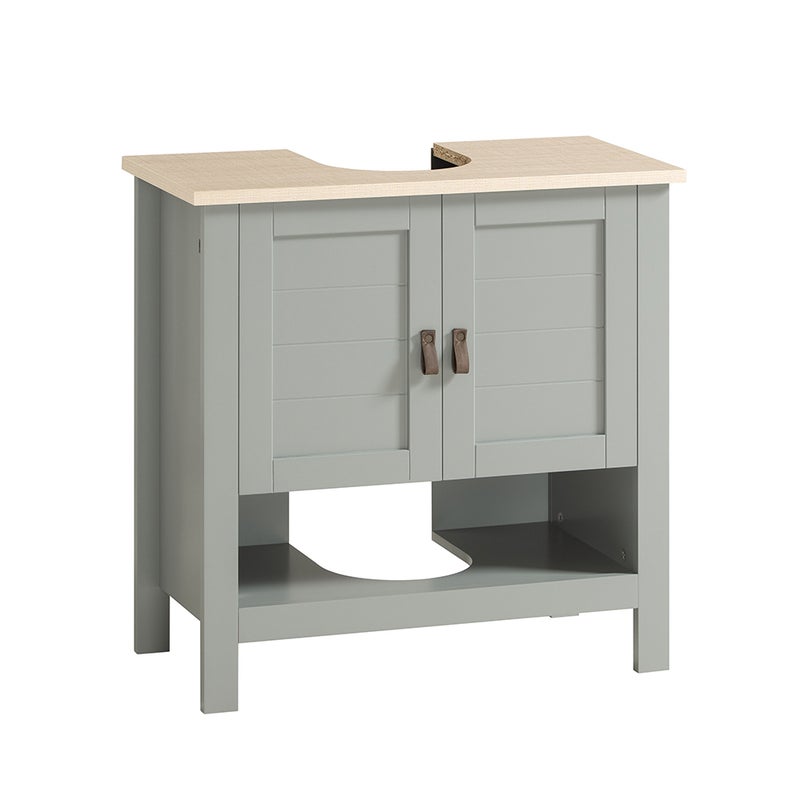 SoBuy Szafka pod umywalkę z 2 drzwiczkami Jasnoszary 60x30x60cm BZR69-II-HG