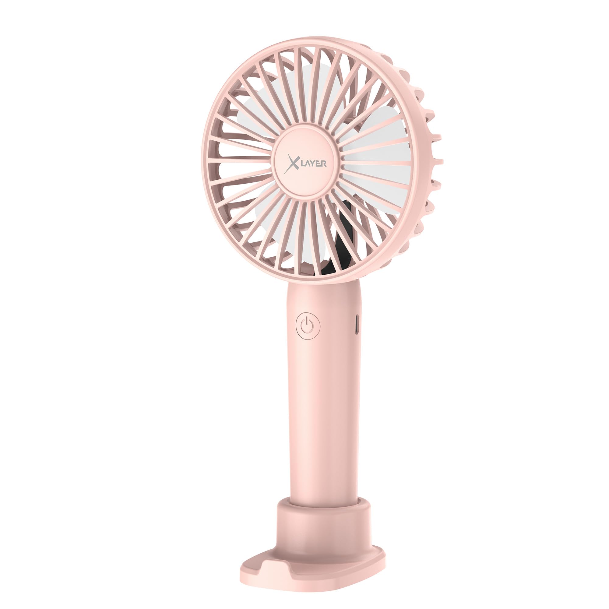 Ventilatore Portatile Ricaricabile Mini 9,8x5,2x5,4 Cm | Morbido E Silenzioso, Ideale Per Borsa E Ufficio | Colori Pastello E Autonomia Lunga