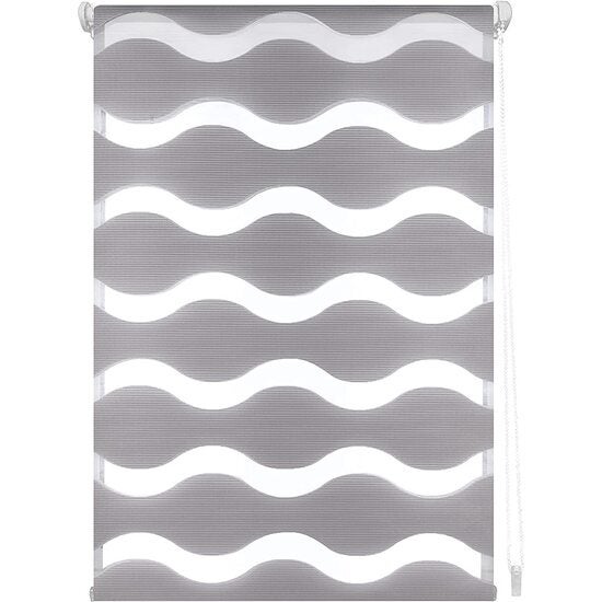 Blindecor luna | estor enrollable noche y día easyfix, sin herramientas - estor medida: 37x150 - medida tela estor: 34x145 - estor blanco