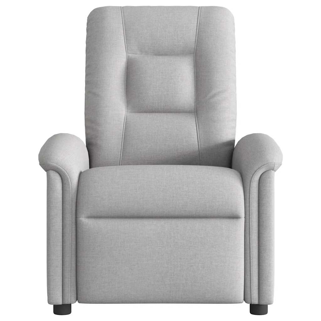Fauteuil de massage | Fauteuil de relaxation | Chaise de relaxation inclinable électrique gris nuage tissu CFW794219 - 5
