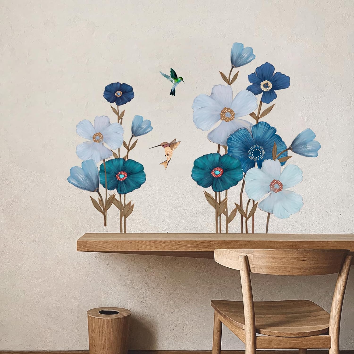 SHUCHING Adesivi Murali Fiori Grandi, Adesivi Da Parete Decorativi