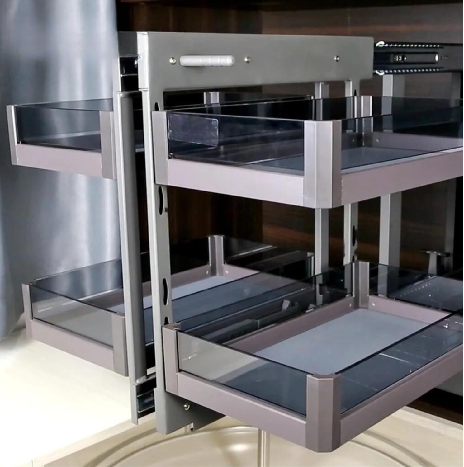 Nisko Cestello ESTRAIBILE Cucina In Acciaio Cromato Estrazione Totale - Foto 11