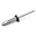 Rivet à tête ronde avec joint Néoprène, longueur 17,5 mm | Leroy Merlin