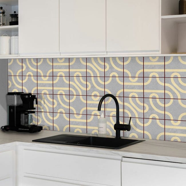 Carrelage Mural Décoratif Mat CERAGNI VITA | Decor F 15x15 (carton avec ...