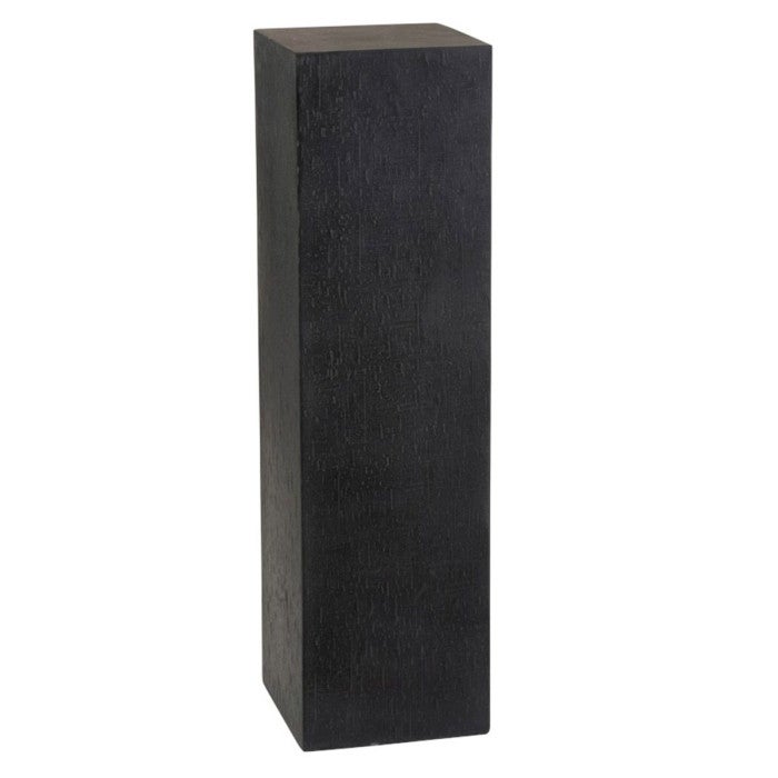 Columna decorativa rectangular de arcilla negra 28x28x101 cm | Leroy Merlin