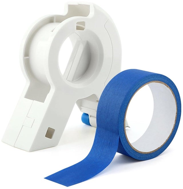 Kit aplicador de cinta de enmascarar Masking Master, dispensador de cinta con cinta, aplicador manual y cortador de cinta para...