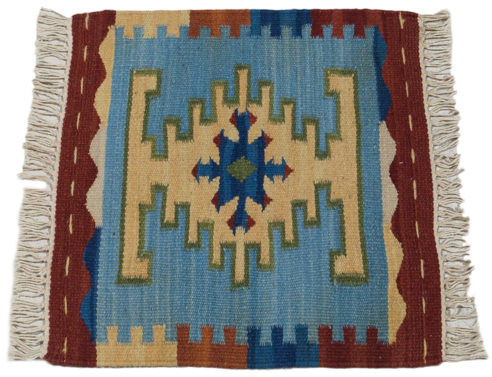 Dywan indyjski kilim 40x40 cm, wełna i bawełna, okazja #GalleriaFarah1970