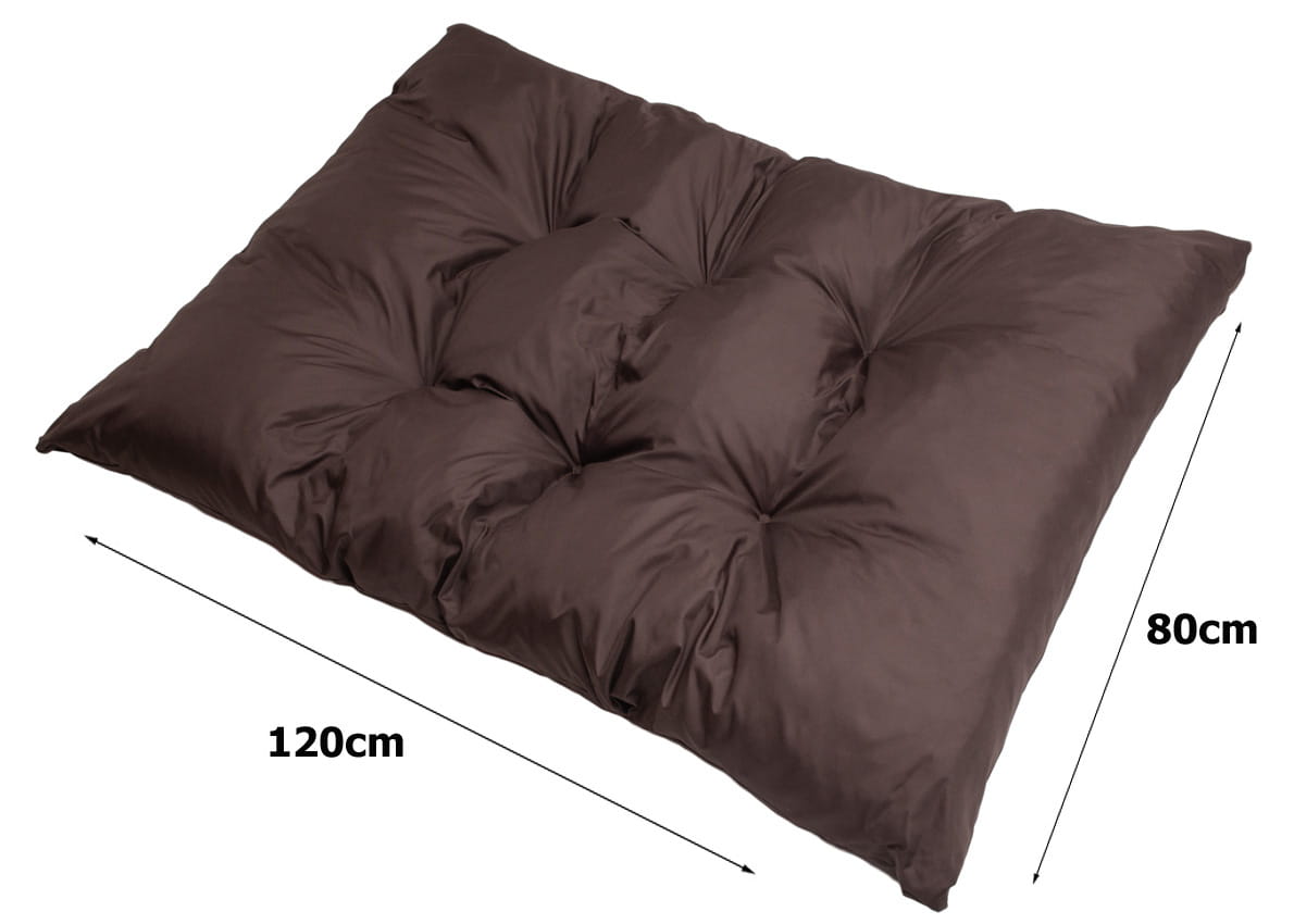 Set coussins pour palettes 120x80 avec dossier 120x40 marron – coussins extérieurs pour canapé palette, matelas de jardin résistant - 8