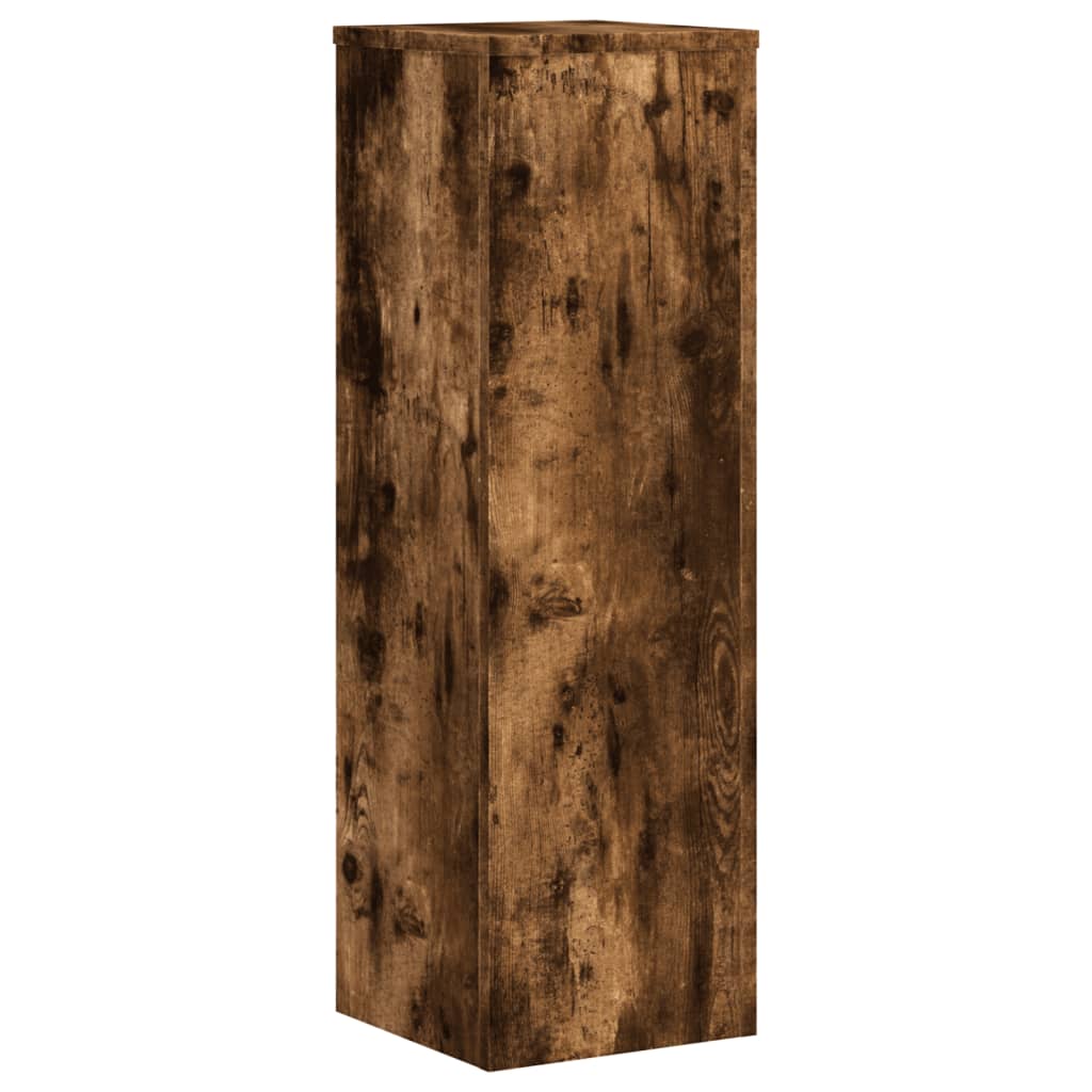 Supports pour plantes 2 pcs chêne fumé bois d'ingénierie - 7