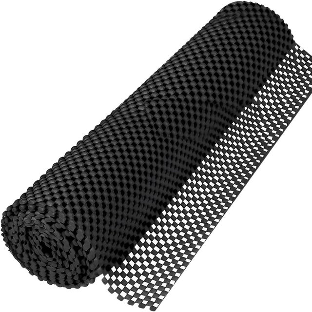 Alfombrilla antideslizante multiusos de PVC, base antideslizante para moqueta, color negro, 40 x 300 cm