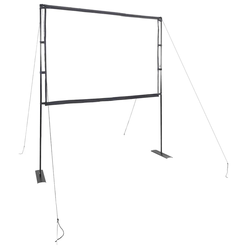 Schermo Per Proiettore 72 Pollici 4:3 Con Treppiede - Portatile, Manuale, Per Home Cinema, Ufficio, Aule