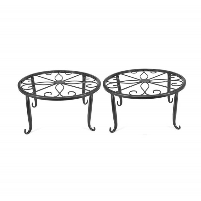 Lot De 2 Bacs à Fleurs 11L Casaria - Jardinière Polyrotin Avec Support Réglable Pour Balcon Et Terrasse, Brun