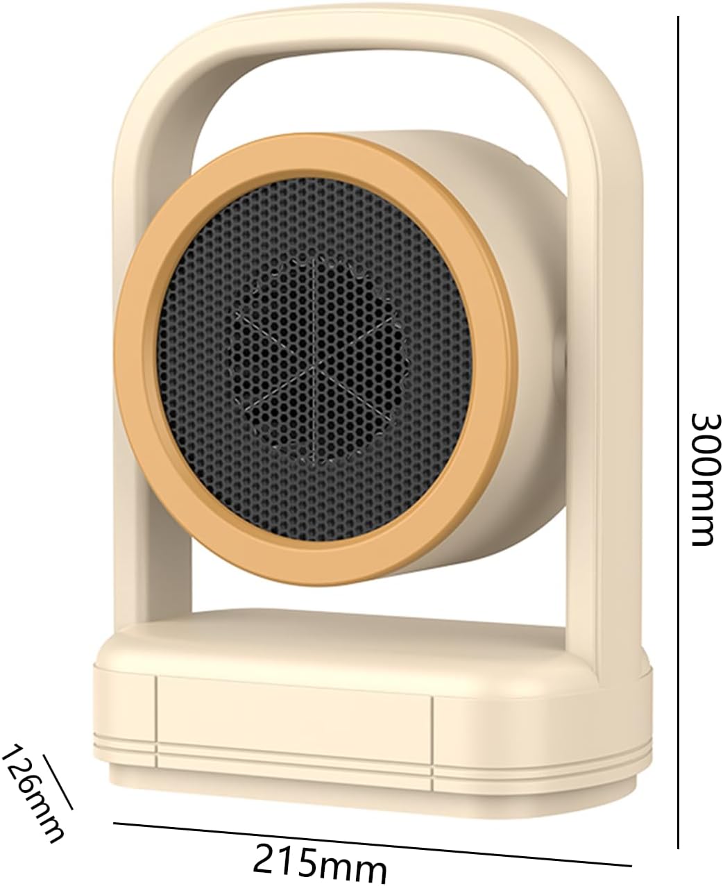 Miniaturowy grzejnik pomocniczy 500 W, 2 poziomy grzania, przenośny grzejnik elektryczny do użytku wewnętrznego, zabezpieczenie przed przegrzaniem (b