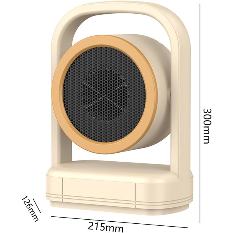 Miniaturowy grzejnik pomocniczy 500 W, 2 poziomy grzania, przenośny grzejnik elektryczny do użytku wewnętrznego, zabezpieczenie przed przegrzaniem (b
