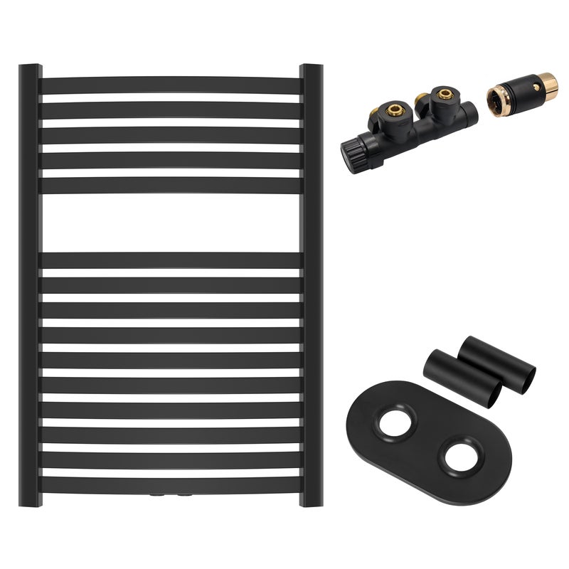 Grzejnik Łazienkowy Drabinka Kaloryfer do Łazienki 540x800 mm INVENA Czarny